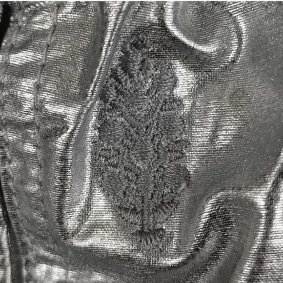 NWOT Free People Mesmerize Me Shine Pants in Silver $128  Small - Picture 11 of 13